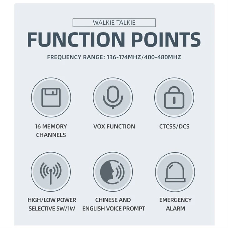 5w Analog Radio Walkie Talkie